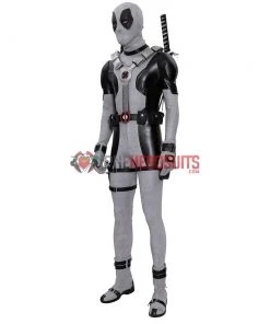 OneHeroSuits X-Force Deadpool Costume White Leather Deadpool Cosplay Suit