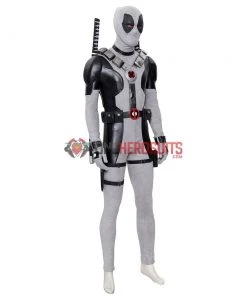 OneHeroSuits X-Force Deadpool Costume White Leather Deadpool Cosplay Suit
