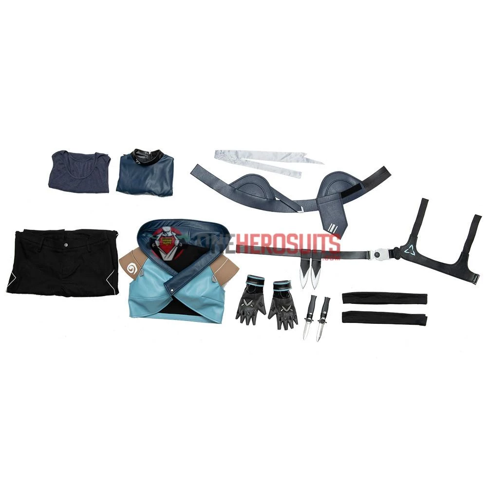 OneHeroSuits Valorant Jett Cosplay Costumes Movie Level 26 OneHeroSuits Valorant Jett Cosplay Costumes Movie Level