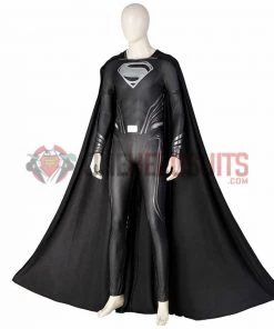 Justice League Superman Cosplay Costumes Superman Black OneHeroSuits