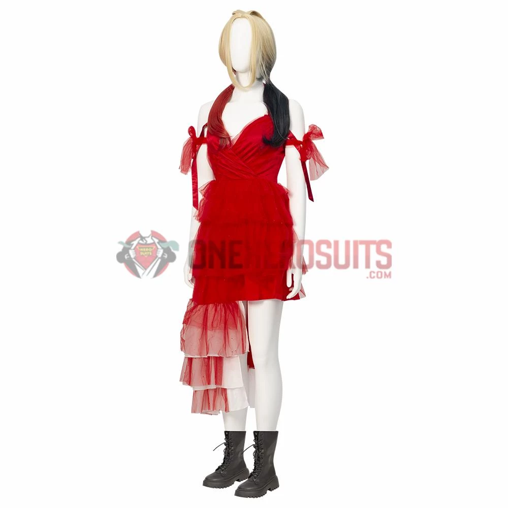 OneHeroSuits The Suicide Squad Red Dress Cosplay Costumes Harley Quinn Top Leval Suits 5 OneHeroSuits The Suicide Squad Red Dress Cosplay Costumes Harley Quinn Top Leval Suits