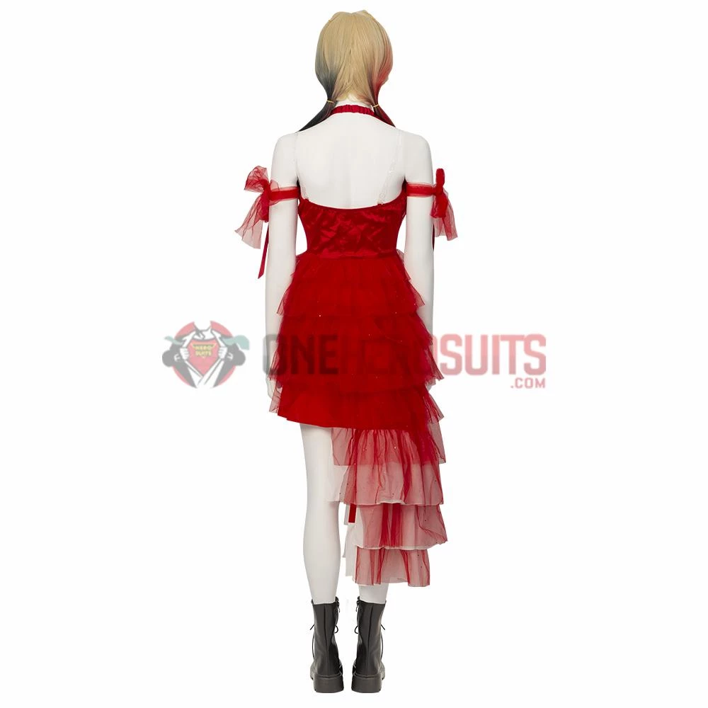 OneHeroSuits The Suicide Squad Red Dress Cosplay Costumes Harley Quinn Top Leval Suits 6 OneHeroSuits The Suicide Squad Red Dress Cosplay Costumes Harley Quinn Top Leval Suits