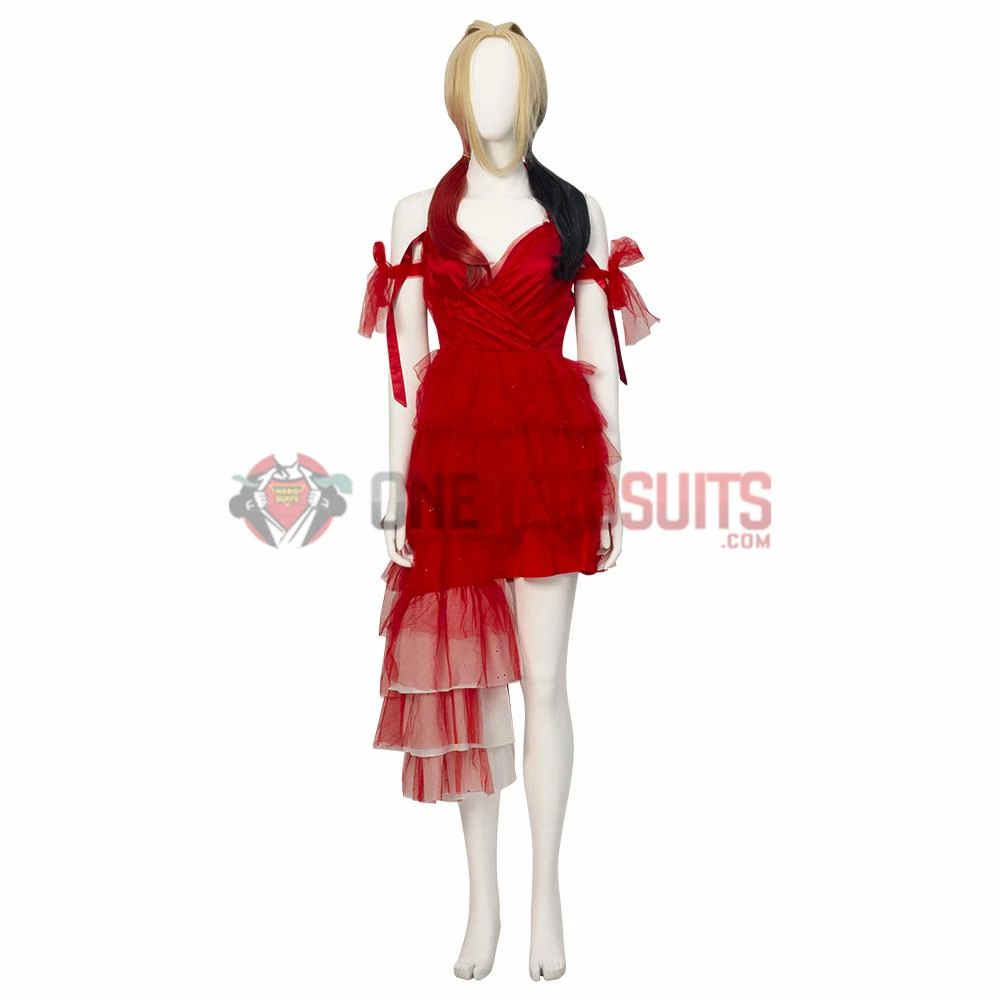 OneHeroSuits The Suicide Squad Red Dress Cosplay Costumes Harley Quinn Top Leval Suits 7 OneHeroSuits The Suicide Squad Red Dress Cosplay Costumes Harley Quinn Top Leval Suits