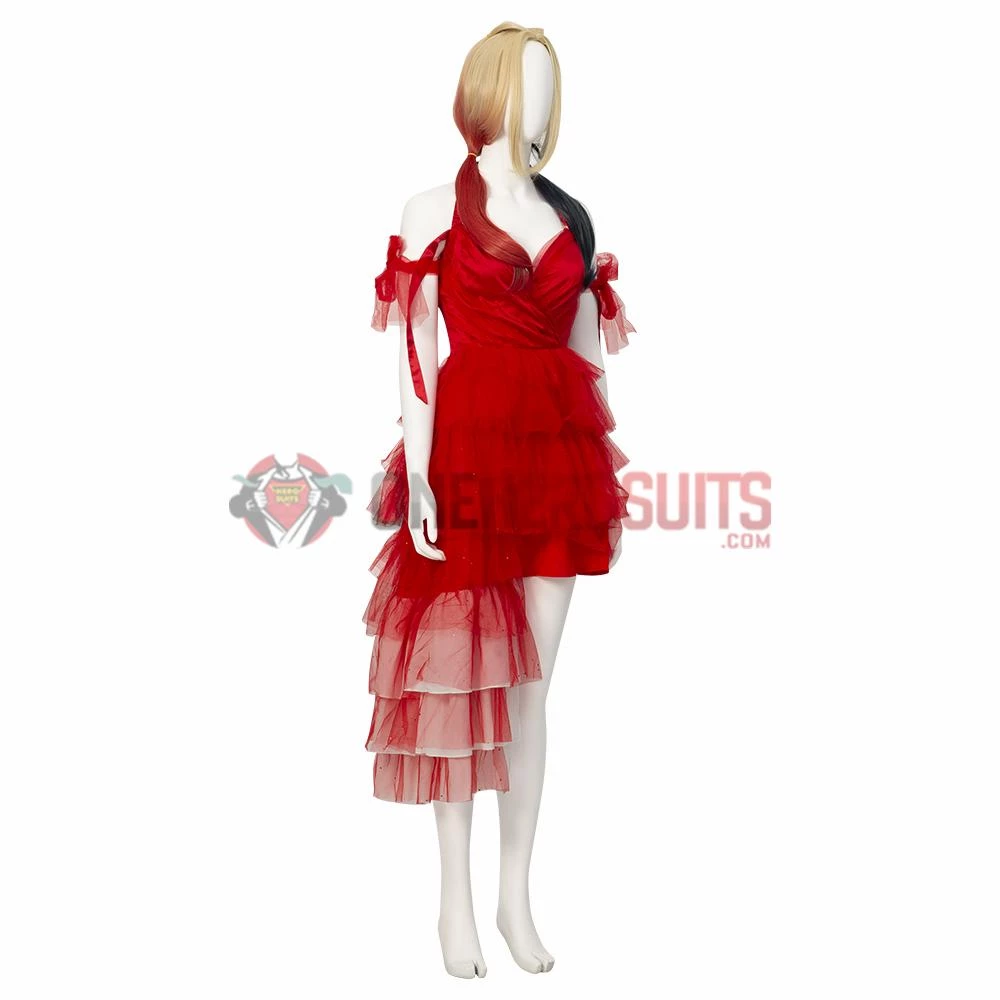 OneHeroSuits The Suicide Squad Red Dress Cosplay Costumes Harley Quinn Top Leval Suits 9 OneHeroSuits The Suicide Squad Red Dress Cosplay Costumes Harley Quinn Top Leval Suits