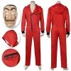 OneHeroSuits Costumes Money Heist S5 Cosplay Costume La Casa De Pape Red Suit