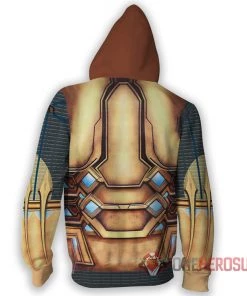 OneHeroSuits Cozy Hoodies Mysterio Hoodie Far From Home Mysterio Creative Printed Zip-Up Hooded Sweatshirt