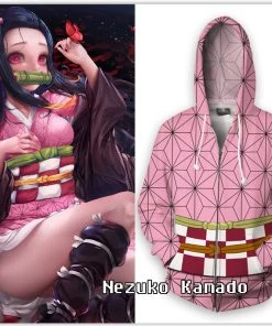 OneHeroSuits Demon Slayer Hoodies Unisex Animation 3D Print Hooded Sweatshirt