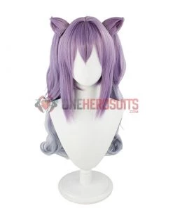 OneHeroSuits Genshin Impact Keqing Cosplay Wig