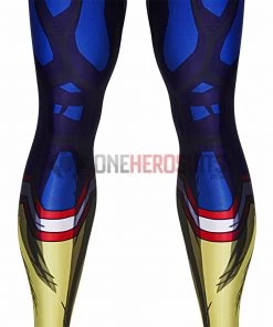 OneHeroSuits All Might Cosplay Costumes My Hero Academia Blue Bodysuit