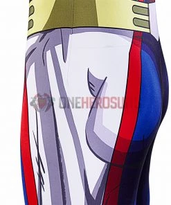 OneHeroSuits All Might Cosplay Costumes My Hero Academia Blue Bodysuit