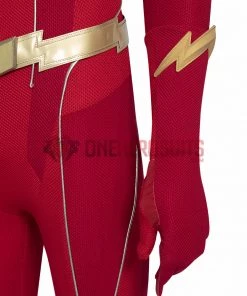 OneHeroSuits The Flash S8 Barry Allen Cosplay Costumes With Golden Boots