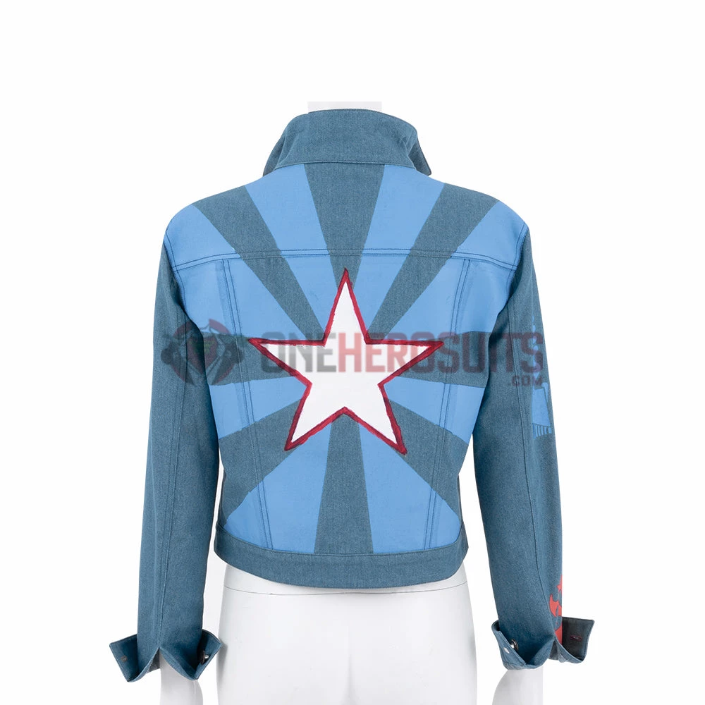 OneHeroSuits Doctor Strange 2 Cosplay Costumes Miss America Blue Coat 6 OneHeroSuits Doctor Strange 2 Cosplay Costumes Miss America Blue Coat