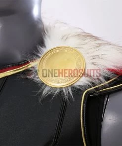 OneHeroSuits Thor 4 Cosplay Costumes Fur Collar Black Top Level Suits