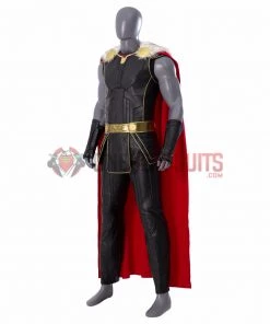 OneHeroSuits Thor 4 Cosplay Costumes Fur Collar Black Top Level Suits