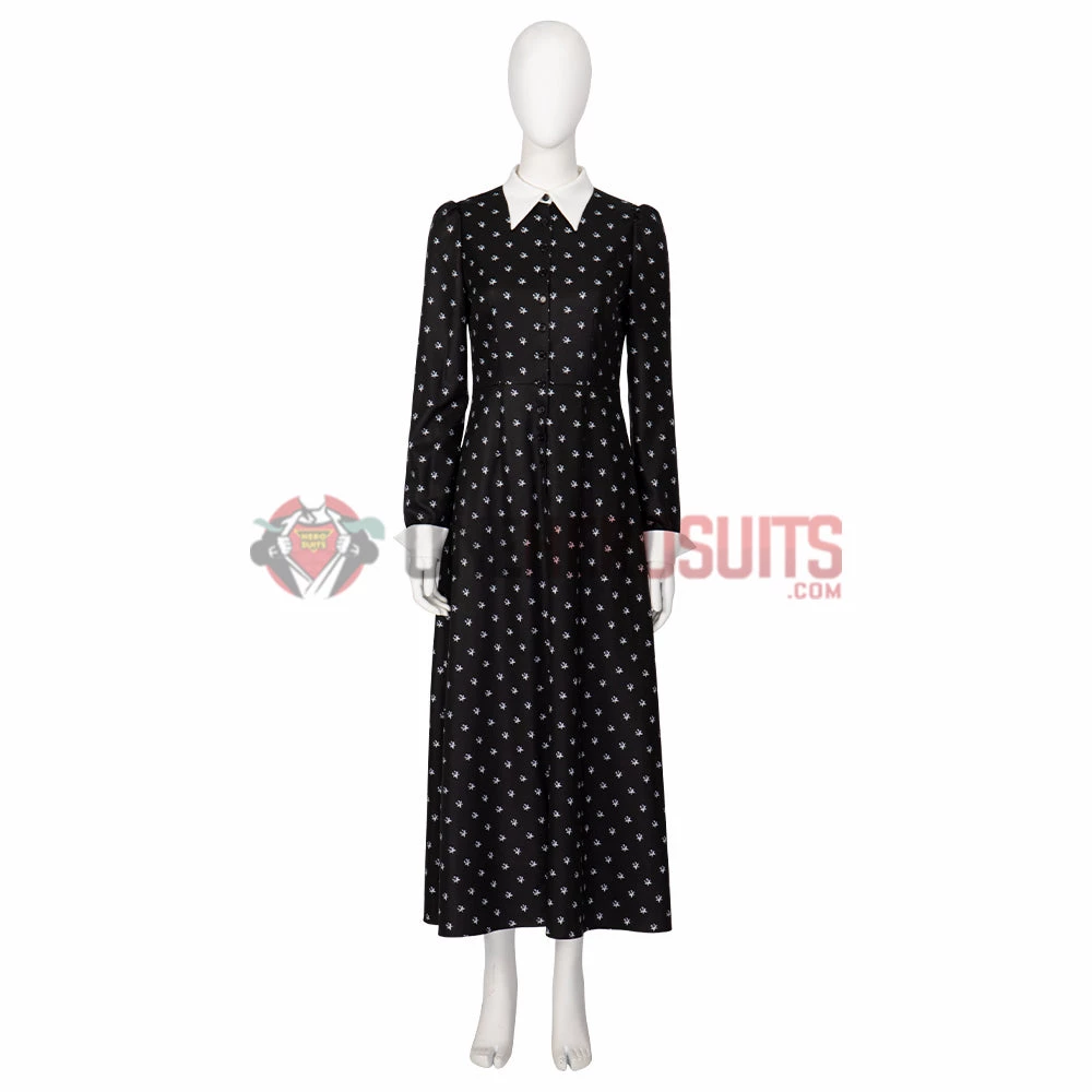 OneHeroSuits The Addams Family Cosplay Costume Wednesday Addams Dress Costumes 3 OneHeroSuits The Addams Family Cosplay Costume Wednesday Addams Dress Costumes