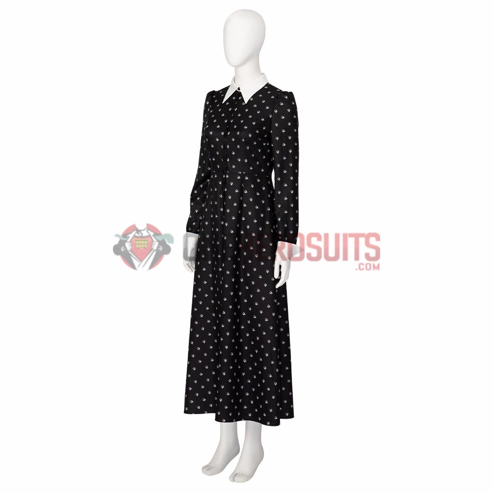 OneHeroSuits The Addams Family Cosplay Costume Wednesday Addams Dress Costumes 6 OneHeroSuits The Addams Family Cosplay Costume Wednesday Addams Dress Costumes