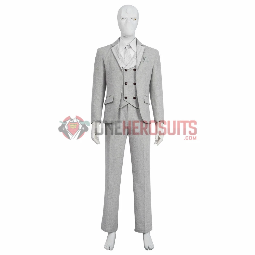 OneHeroSuits Moon Knight Cosplay Costumes Mr Knight White Suits With Mask 3 OneHeroSuits Moon Knight Cosplay Costumes Mr Knight White Suits With Mask