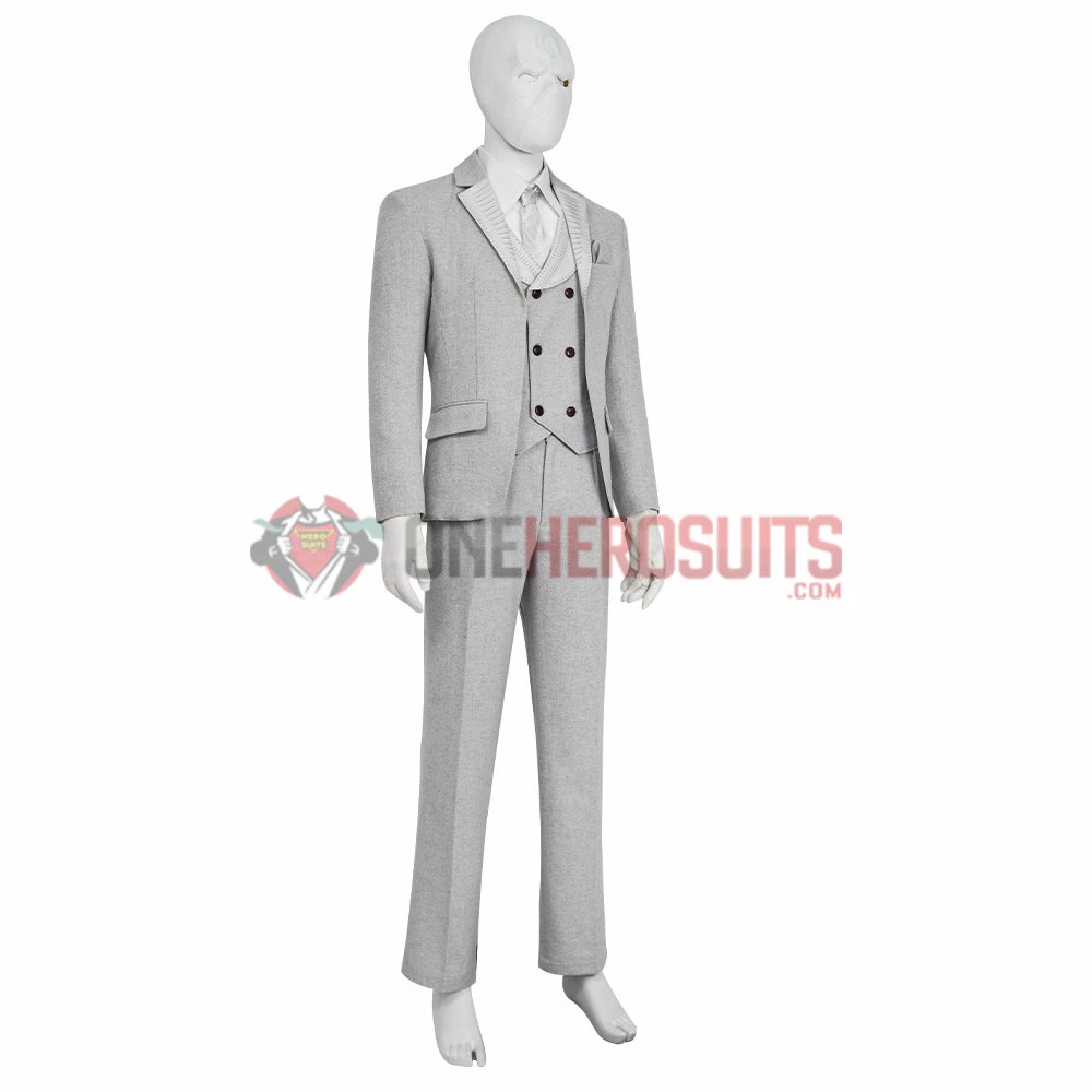 OneHeroSuits Moon Knight Cosplay Costumes Mr Knight White Suits With Mask 4 OneHeroSuits Moon Knight Cosplay Costumes Mr Knight White Suits With Mask