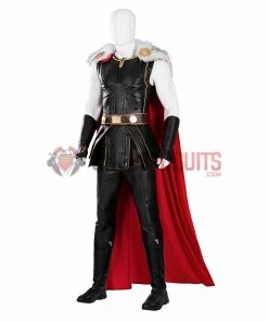 OneHeroSuits Thor 4 Cosplay Costumes With Fur Collar Black Suits