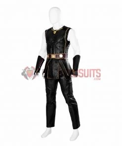 OneHeroSuits Thor 4 Cosplay Costumes With Fur Collar Black Suits