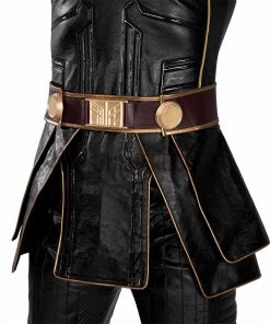 OneHeroSuits Thor 4 Cosplay Costumes With Fur Collar Black Suits