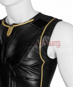 OneHeroSuits Thor 4 Cosplay Costumes With Fur Collar Black Suits