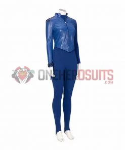 OneHeroSuits Cyberfist Cosplay Costumes Blue Leather Suits
