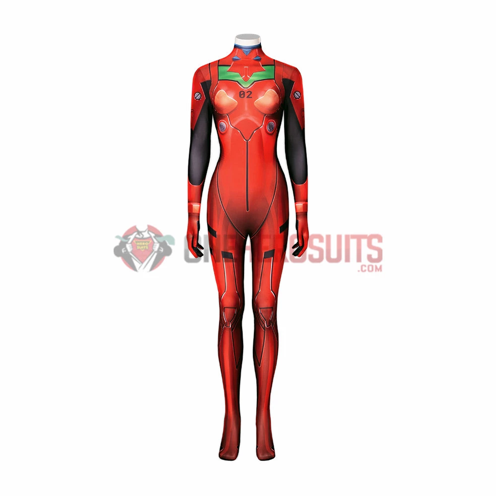 OneHeroSuits Neon Genesis Evangelion Cosplay Costumes Asuka Langley Red Combat Bodysuits 3 OneHeroSuits Neon Genesis Evangelion Cosplay Costumes Asuka Langley Red Combat Bodysuits