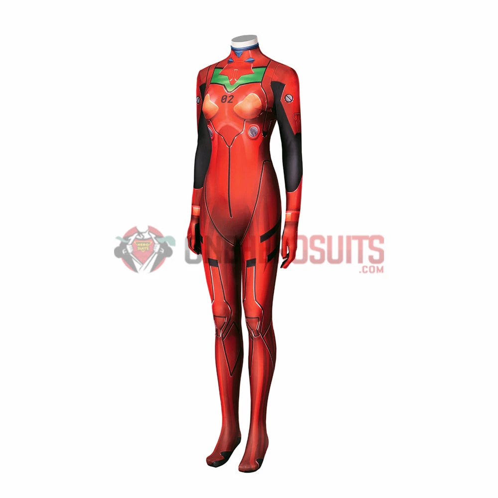OneHeroSuits Neon Genesis Evangelion Cosplay Costumes Asuka Langley Red Combat Bodysuits 5 OneHeroSuits Neon Genesis Evangelion Cosplay Costumes Asuka Langley Red Combat Bodysuits