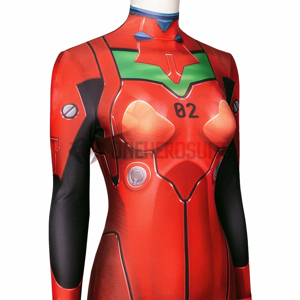 OneHeroSuits Neon Genesis Evangelion Cosplay Costumes Asuka Langley Red Combat Bodysuits 9 OneHeroSuits Neon Genesis Evangelion Cosplay Costumes Asuka Langley Red Combat Bodysuits