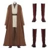 OneHeroSuits Obi-Wan Kenobi Cosplay Boots Jedi Master Robes Shoes Costumes