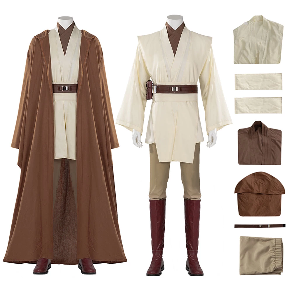 OneHeroSuits Obi-Wan Kenobi Cosplay Costumes Jedi Master Robes Suits 1 OneHeroSuits Obi-Wan Kenobi Cosplay Costumes Jedi Master Robes Suits