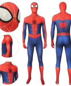 OneHeroSuits Peter Parker Suit Into The Spider-Verse Spiderman Bodysuit Zentai/Jumpsuit