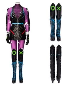OneHeroSuits Punchline Cosplay Boots Alexis Kaye Top Level Shoes