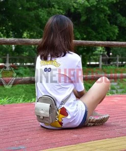 Totoro Smile Printed Waist Bag 3 Pocket - OneHeroSuits Accessories