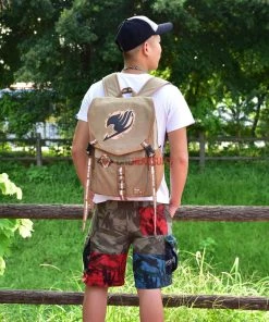 OneHeroSuits Fairy Tail Backpack Natsu Guild Symbol Printed Animation Creative Bag Accessories