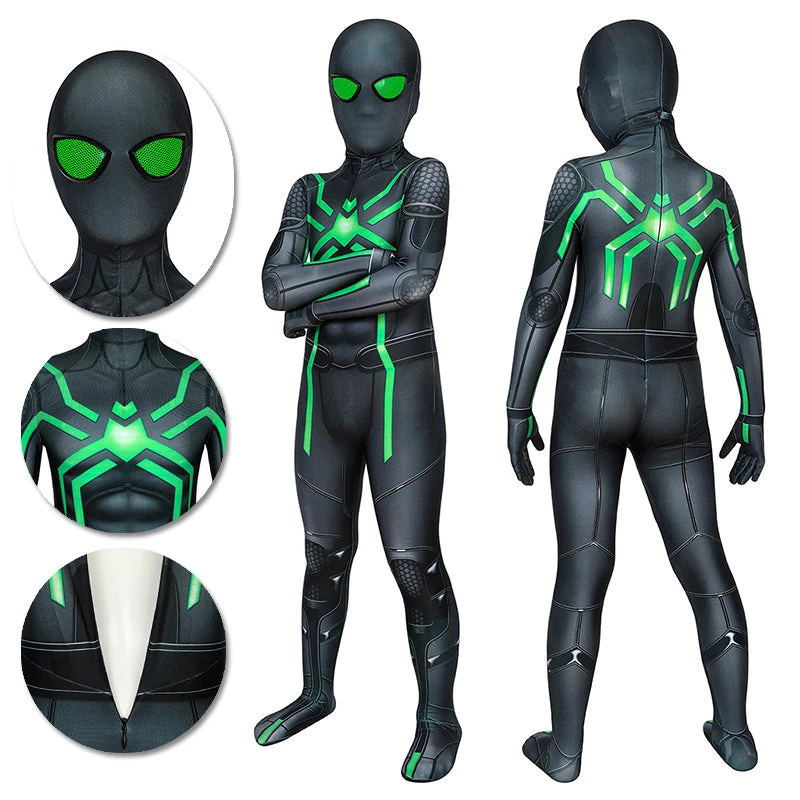 OneHeroSuits Zentai/Jumpsuit Spider-man Big Time Suit For Kids Halloween Costume For Children 1 OneHeroSuits Zentai/Jumpsuit Spider-man Big Time Suit For Kids Halloween Costume For Children