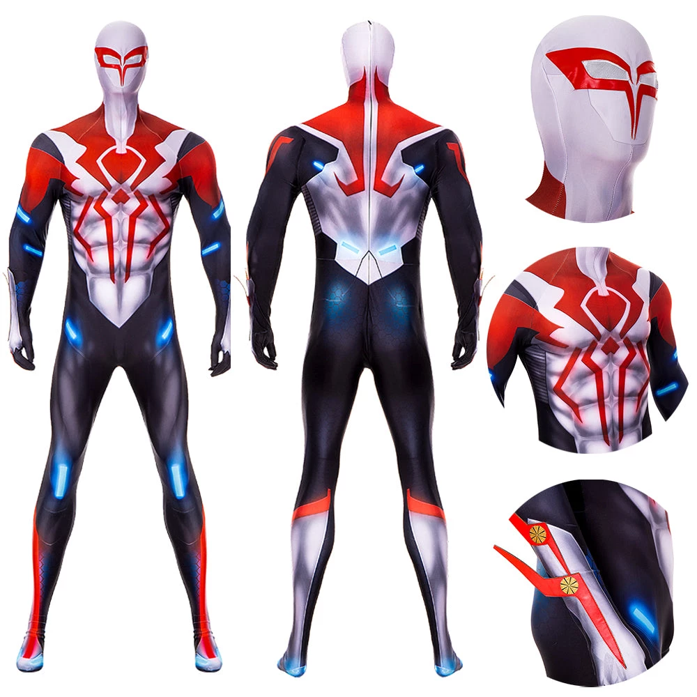 OneHeroSuits Spiderman 2099 Cosplay Costumes V3 Edition Bodysuits 1 OneHeroSuits Spiderman 2099 Cosplay Costumes V3 Edition Bodysuits
