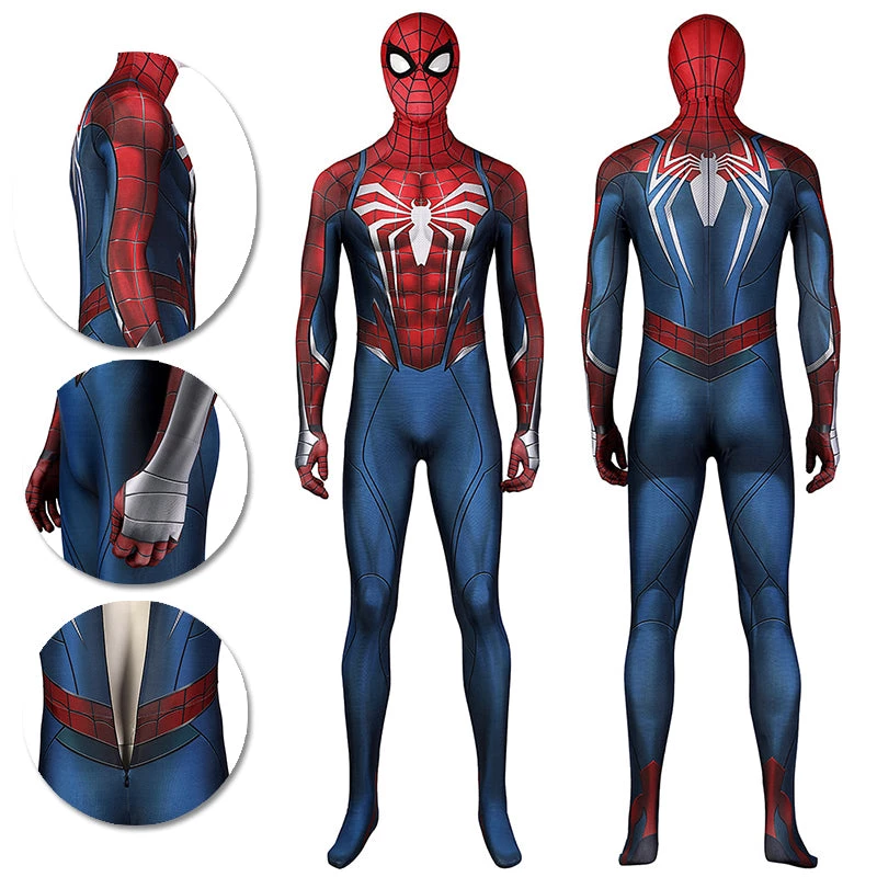 OneHeroSuits Spiderman 2 PS5 Cosplay Costumes Peter Parker Printed Jumpsuits 1 OneHeroSuits Spiderman 2 PS5 Cosplay Costumes Peter Parker Printed Jumpsuits