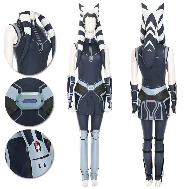 1herosuits Star Wars Clone Wars Cosplay Costumes Ahsoka Tano Cosplay Suit 1 1herosuits Star Wars Clone Wars Cosplay Costumes Ahsoka Tano Cosplay Suit