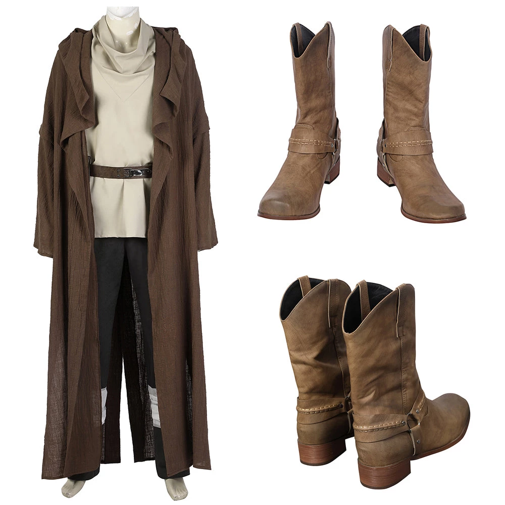 OneHeroSuits Star Wars Obi Wan Cosplay Boots Kenobi Jedi Shoes Costumes 1 OneHeroSuits Star Wars Obi Wan Cosplay Boots Kenobi Jedi Shoes Costumes