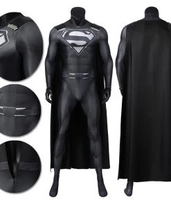SuperMan Cosplay Costumes Justice League Superman Black Spandex OneHeroSuits