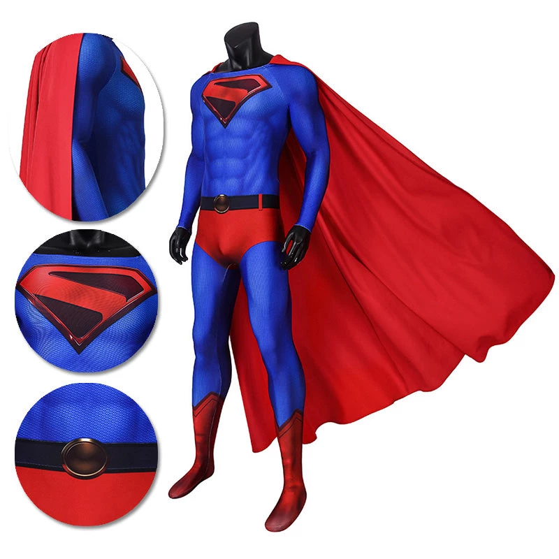 OneHeroSuits SuperMan Crisis On Infinite Earths Cosplay Costumes Clark Kent Cosplay Suit