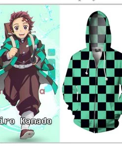 OneHeroSuits Demon Slayer Hoodies Unisex Animation 3D Print Hooded Sweatshirt