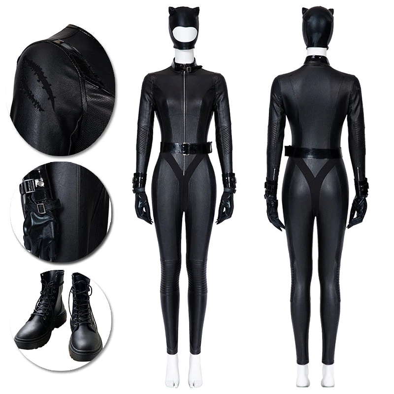 OneHeroSuits The Batman 2022 Cosplay Costumes Catwoman Top Level Leather Suits 1 OneHeroSuits The Batman 2022 Cosplay Costumes Catwoman Top Level Leather Suits