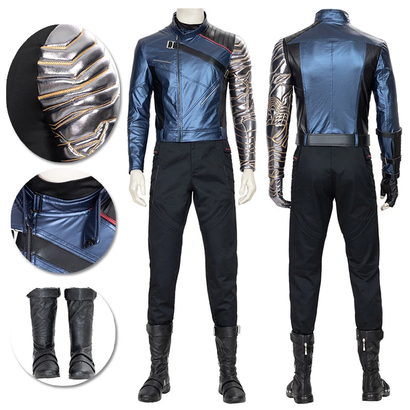 OneHeroSuits The Falcon And The Winter Soldier Cosplay Costumes The Winter Soldier Leather Suit 1 OneHeroSuits The Falcon And The Winter Soldier Cosplay Costumes The Winter Soldier Leather Suit