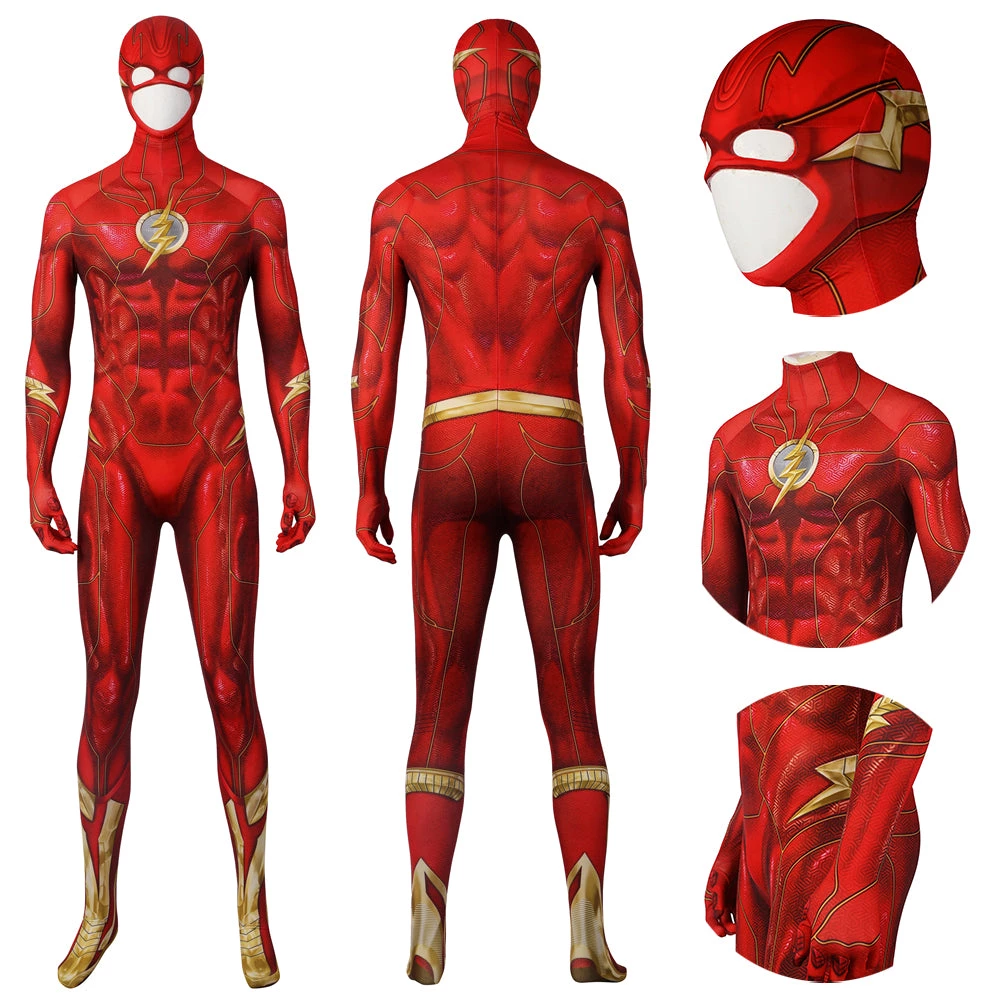 OneHeroSuits Costumes The Flash Cosplay Costume Barry Allen 3D Printed Jumpsuit 1 OneHeroSuits Costumes The Flash Cosplay Costume Barry Allen 3D Printed Jumpsuit