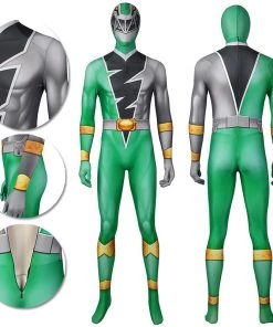 1herosuits Costumes The Green Ranger Cosplay Costume Ryusoul Green Spandex Suit