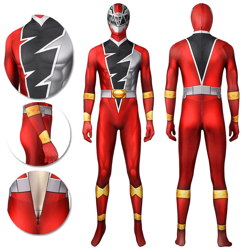 1herosuits The Red Ranger Cosplay Costume KISHIRYU SENTAI RYUSOULGER Spandex Suit Costumes 1 1herosuits The Red Ranger Cosplay Costume KISHIRYU SENTAI RYUSOULGER Spandex Suit Costumes