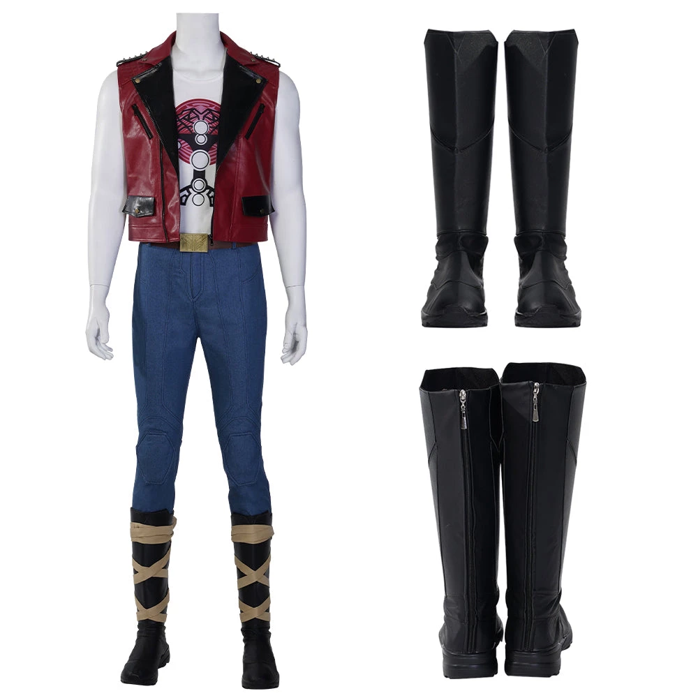 OneHeroSuits Thor 4 Love And Thunder Cosplay Boots Red Vest Top Level Shoes Costumes 1 OneHeroSuits Thor 4 Love And Thunder Cosplay Boots Red Vest Top Level Shoes Costumes